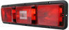 Bargman Triple Tail Light w/ Backup - 5 Function - Incandescent - Black Base - Red/Clear Lens Recessed Mount 30-84-103