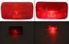 tail lights stop/turn/tail rear reflector bargman trailer light - 4 function incandescent rectangle white base red lens