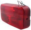 tail lights non-submersible bargman trailer light - 4 function incandescent rectangle black base red lens