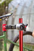 0  tripod stand feedback sports pro-elite bike work - ratchet clamp aluminum red anodize