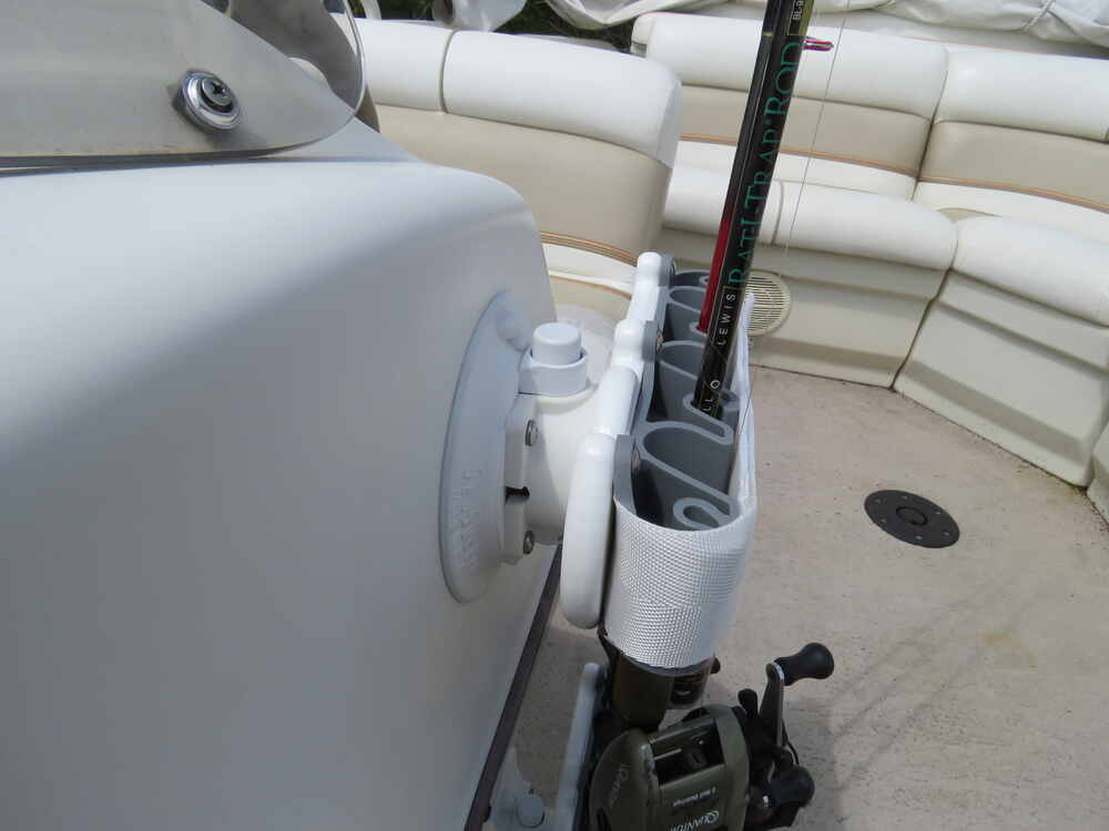 SeaSucker Rod Rack - Vacuum Mount - White SeaSucker Marine Fishing