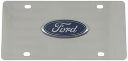 Stainless Steel License Plate Ford Logo Chrome - 302238