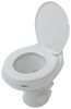 standard height round dometic 300 weekender rv toilet - bowl white polypropylene