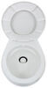 standard height plastic dometic 300 weekender rv toilet - round bowl white polypropylene