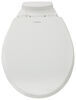 low profile round dometic 311 part-timer rv toilet - bowl slow close lid white ceramic
