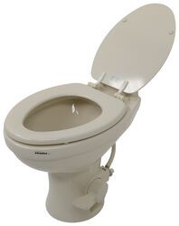 Dometic 320 Full-Timer RV Toilet - Standard Height - Elongated Bowl - Tan Ceramic - DOM27FR