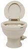 low profile elongated dometic 321 full-timer rv toilet - bowl tan ceramic