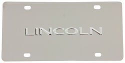 Stainless License Plate Lincoln Chrome Letters