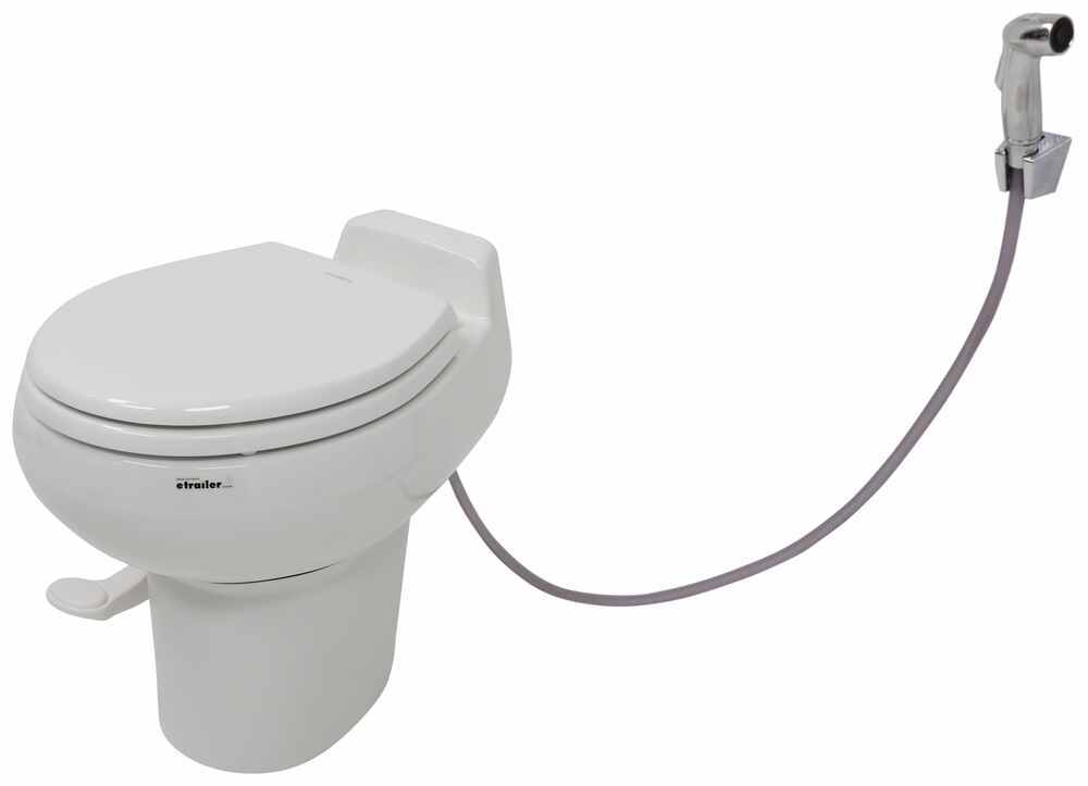 Dometic 320 Series Standard Height Gravity RV Toilet with Elongated Ceramic  Bowl