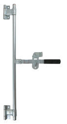 Cam-Action Lockable Door Latch w/ 36" Pipe for Enclosed Trailers - Zinc Plated Steel - 305736