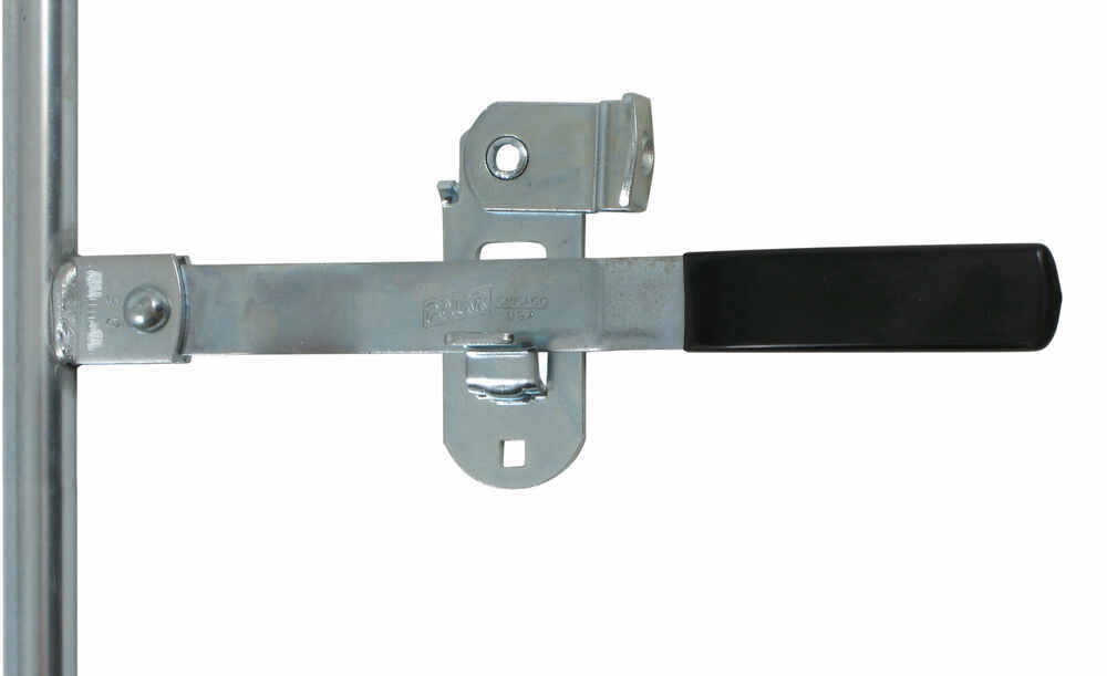 Cam-Action Lockable Door Latch w/ 36" Pipe for Enclosed Trailers - Zinc Plated Steel Cam Door Latch 305736