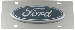 Stainless Steel License Plate Ford Logo Large Chrome