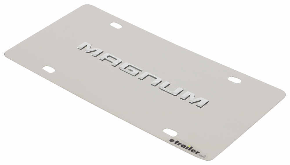 Stainless Steel License Plate Magnum Chrome Dwd Plastics License Plates 