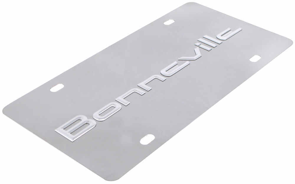 Stainless Steel License Plate Bonneville Chrome DWD Plastics License ...