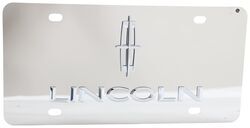 Stainless Steel License Plate Lincoln with Logo Chrome - 308469
