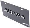 Ebony Finished Stainless Steel License Plate Altima Chrome Stainless Steel 310042