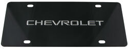 Ebony Finished Stainless Steel License Plate Chevrolet Chrome - 310301