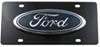 DWD Plastics stainless steel Ford logo license plate.
