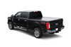 truck bed fixed height pace edwards bedlocker retractable hard tonneau cover w/ contractor rig ladder rack - electric