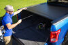 truck bed fixed height pace edwards jackrabbit retractable tonneau cover w contractor rig rack - aluminum and vinyl black
