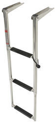 Telescoping Transom Drop Ladder - 3 Steps - 34-1/2" Tall - 400 lbs - Stainless Steel