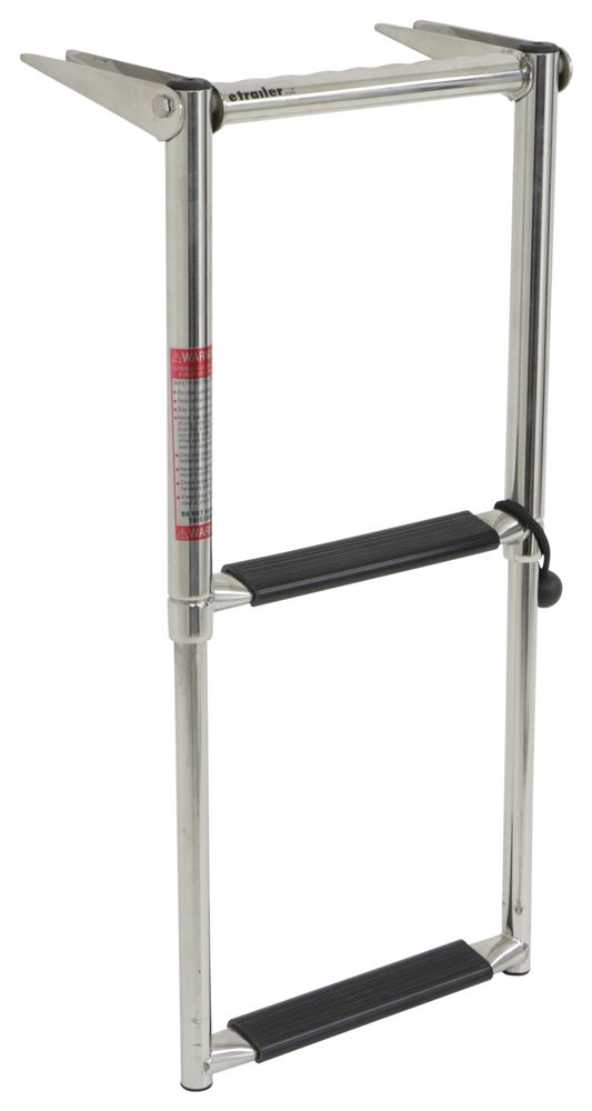 Telescoping Drop Ladder with Hand Grips - 2 Steps - 24