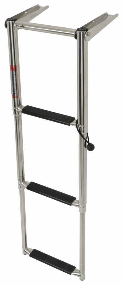 Telescoping Drop Ladder with Hand Grips - 3 Steps - 34