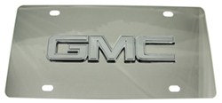 GMC License Plate - Chrome Logo - Stainless Steel w/ Chrome Finish - 316280