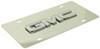 GMC License Plate - Chrome Logo - Stainless Steel w/ Chrome Finish GMC 316280