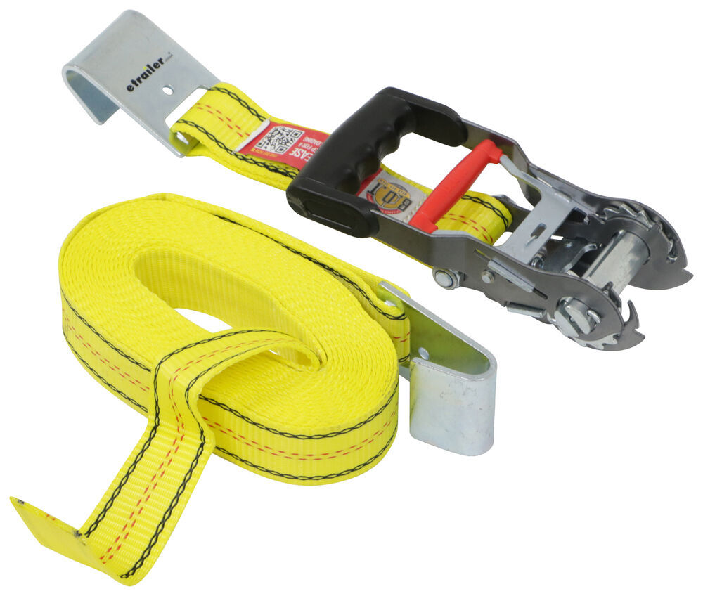 ProGrip Reversible Ratchet Tie-Down Strap with Flat Hooks - 2
