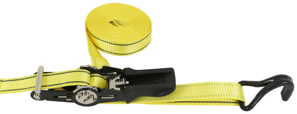 PROGRIP 310761 Heavy Duty Ratchet Tie Down with Large Bar Handle and Webbing Strap 27 x 2 Grab Hook