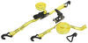 ProGrip Sliding Ratchet Tie-Down Straps - Double-J Hooks - 1" x 15' - 450 lbs - Qty 2 11 - 20 Feet Long 317-314720