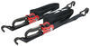 ProGrip Ratchet Tie-Down Straps - Double-J Hooks - 1-1/4" x 12' - 1,000 lbs - Qty 2 Double-J Hooks 317-330320