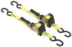 ProGrip Retractable Ratchet Tie-Down Straps - S-Hooks - 1" x 6' - 500 lbs - Qty 2 - 317-330420