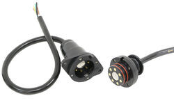 EZ Connector Magnetic 7-Way Trailer Connectors w/ Watertight Seal - Hardwire - Vehicle/Trailer End - 319-R7-01