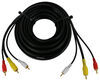 rv dvd players stereos tv composite video cable rca - 20' long