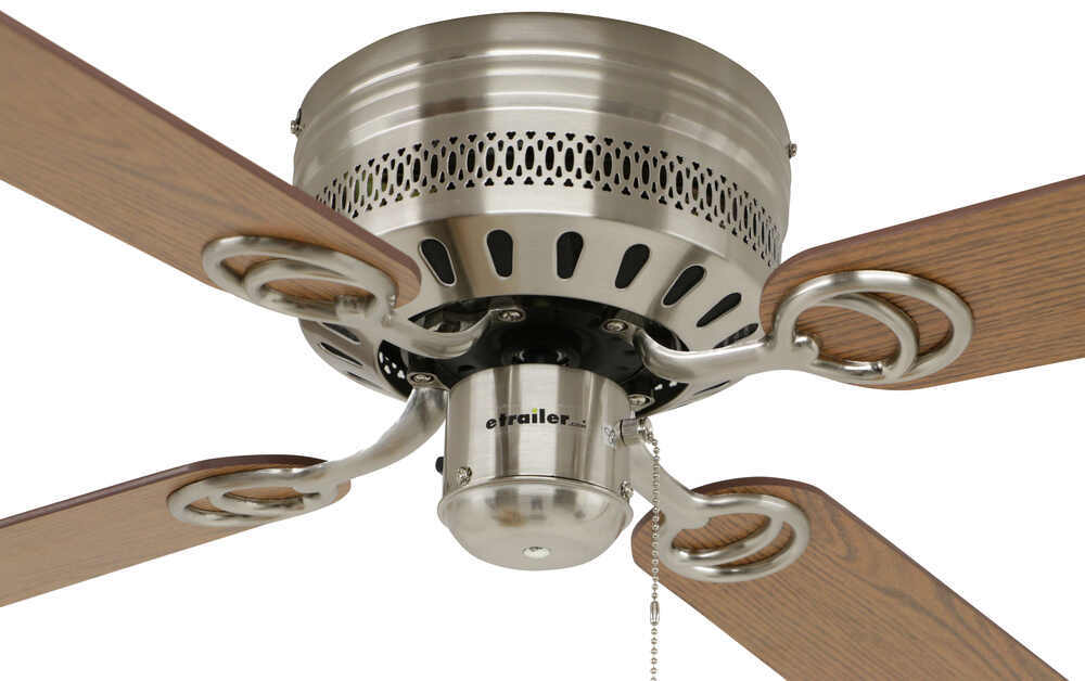 120V RV Ceiling Fan - 3 Speed - 42" Diameter - Brushed ...