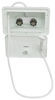 outdoor shower phoenix faucets catalina rv box - 11 inch wide x 6 tall white