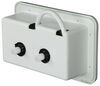 outdoor shower phoenix faucets catalina rv box - 11 inch wide x 6 tall white