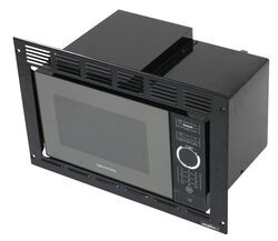 Greystone Built-In RV Microwave - 900 Watts - 0.9 Cu Ft - Black - 324-000105