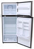 full fridge with freezer 23-1/2w x 24-3/4d 59-5/8t inch everchill rv refrigerator w/ - reversible doors 10.7 cu ft 12v stainless steel