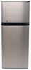 full fridge with freezer freestanding everchill rv refrigerator w/ - reversible doors 10.7 cu ft 12v stainless steel