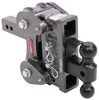 Gen-Y Torsion 2-Ball Mount w/ Stacked Receivers - 2" Hitch - 5" Drop/Rise - 10,000 lbs Steel Shank - Gray 325-GH-1024