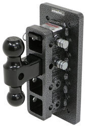 Gen-Y Adjustable 2-Ball Mount w/ 2" Stacked Receivers - Bolt On - 7-1/2" Drop/Rise - 16K - 325-GH-124