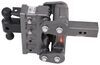 325-GH-1324 - Stacked Receivers,Shock Absorbing,Built-In Pintle Hook Gen-Y Hitch Trailer Hitch Ball Mount