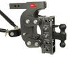 adjustable ball mount drop - 15 inch rise gen-y torsion 2-ball w/ stacked receivers 2 hitch 16k