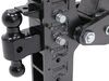 adjustable ball mount drop - 21 inch rise gen-y torsion 2-ball w/ stacked receivers 2-1/2 hitch 21k