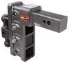 Gen-Y Adjustable 2-Ball Mount w/ Stacked Receivers - 2-1/2" Hitch - 9" Drop/Rise - 32K Stacked Receivers,Built-In Pintle Hook 325-GH-1624