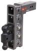 Gen-Y Adjustable 2-Ball Mount w/ Stacked Receivers for 3" Hitch - 12" Drop/Rise - 32K Steel Ball 325-GH-1725