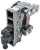 adjustable ball mount 21000 lbs gtw gen-y torsion 2-ball w/ stacked receivers - 3 inch hitch rise/9 drop- 21k